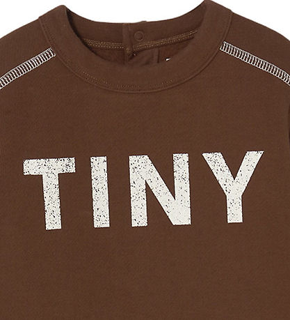 Tiny Cottons Jumpsuit - Sweat - Contrast - Dark Brown