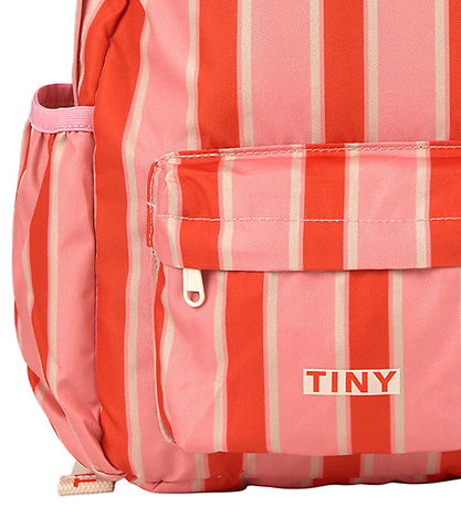 Tiny Cottons Bakpoki - Retro Röndótt - Bleikt