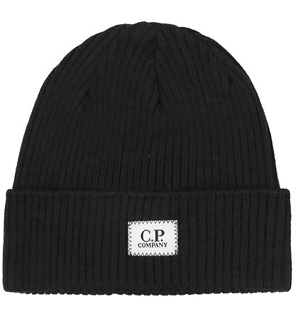 C.P. Company Mütze - Strick - Wolle - Schwarz