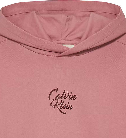 Calvin Klein Kapuzenpullover - Skript-Logo-Grafik - Brandied Apr