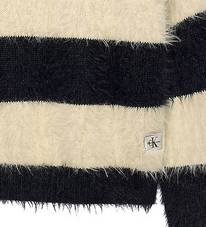 Calvin Klein Blouse - Knitted - Whitecap Gray/Black Striped