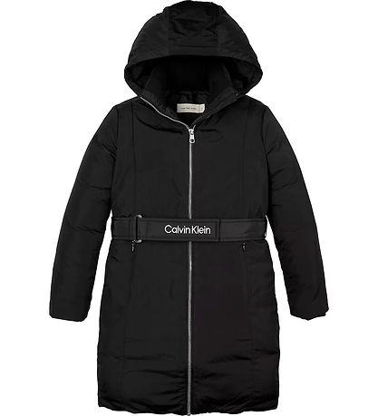 Calvin Klein Vadderad kappa m. Bälte - Ck Black