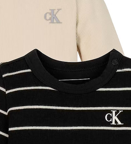 Calvin Klein Body l/ä - Rib - 2er-Pack - Ck Black/White Cap