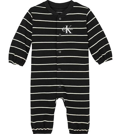 Calvin Klein Jumpsuit - Sweat - Monogram - Ck Black/Whitecap Gra