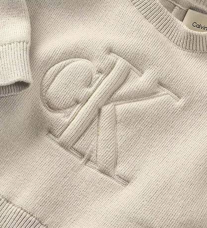 Calvin Klein Blouse - Knitted - Monogram - Whitecap Grey