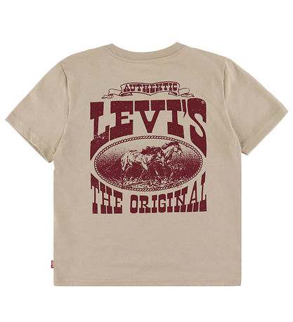 Levis Stuttermabolur - Frjálst galop - White Pepper M. Rautt