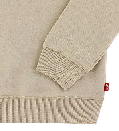 Levis Sweatshirt - Fladdermusvinge - White Pepper m. Röd