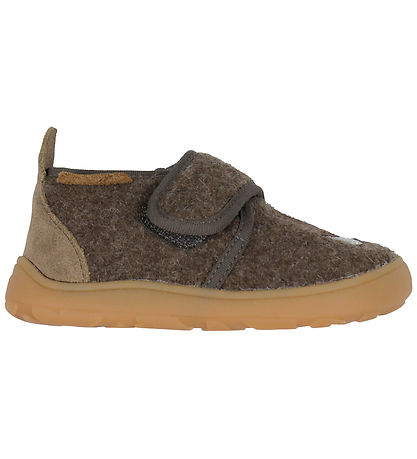 Bisgaard X Miffy Slippers - Wool - Barefoot - Dark Brown