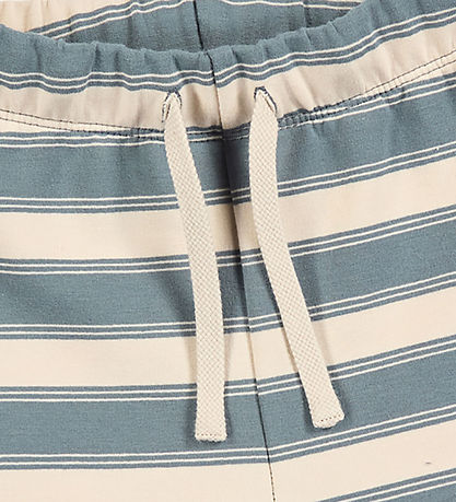 Müsli Joggingbuxur - Stripe Barn - Oak/Óveður Blue