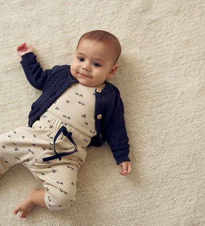 Müsli Hosen - Rib - Auto - Baby - Oak/Moos/Stürmisch Blue