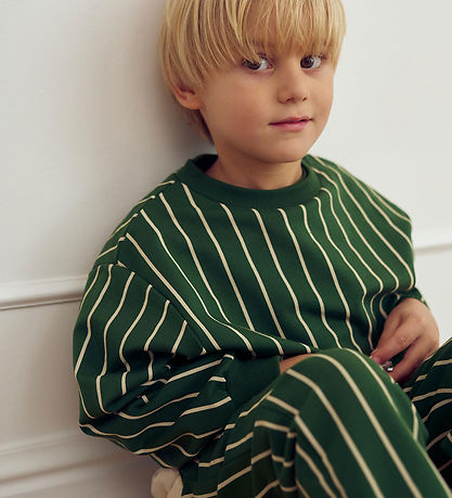 Müsli Peysa - Furustripe - Green Gables/Oak