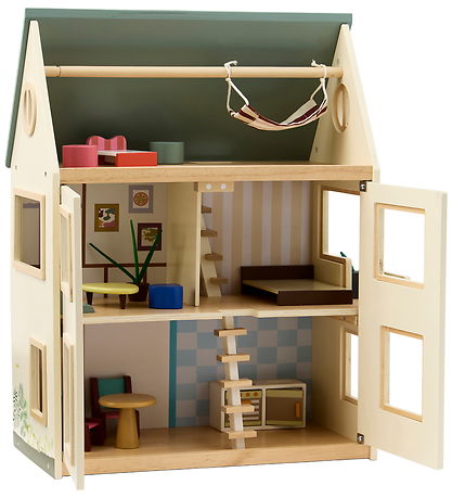 Kids Concept Dollhouse - Aiden - Wood/Multicolour