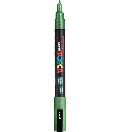Posca Tússlitir - PC-3M - 4 Stk. - Blátt/Grænt/Fjólublátt M. Gli