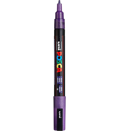 Posca Tússlitir - PC-3M - 4 Stk. - Blátt/Grænt/Fjólublátt M. Gli