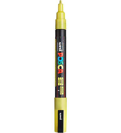 Posca Markers - PC-3M - 4 pcs - Orange/Pink/Red/Yellow w. Glitte