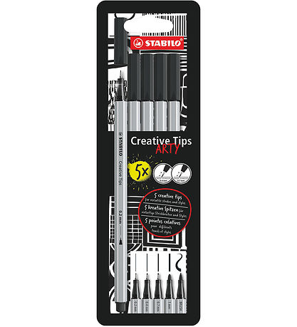 Stabilo Markers - Creative Tips Arty - 5 pcs - Black