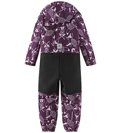 Reima Softshell Suit w. Fleece - Nurmes - Purple w. Foxes