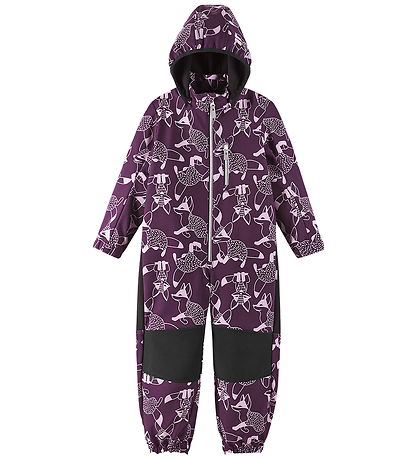 Reima Softshell Suit w. Fleece - Nurmes - Purple w. Foxes