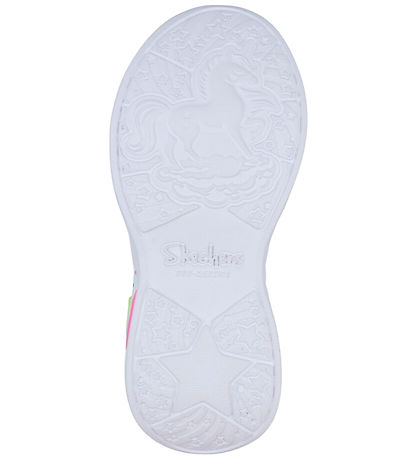 Skechers Shoes w. Lights - Unicorn Dreams - Silver/Multi