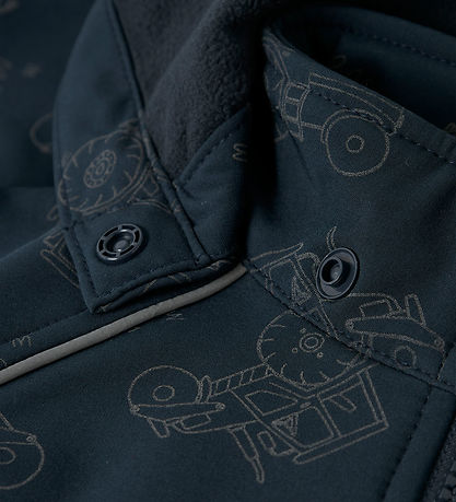 Name It Softshell Jacket w. Fleece - NmmAlfa08 - Dark Sapphire