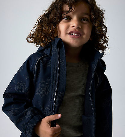 Name It Softshell Jacket w. Fleece - NmmAlfa08 - Dark Sapphire