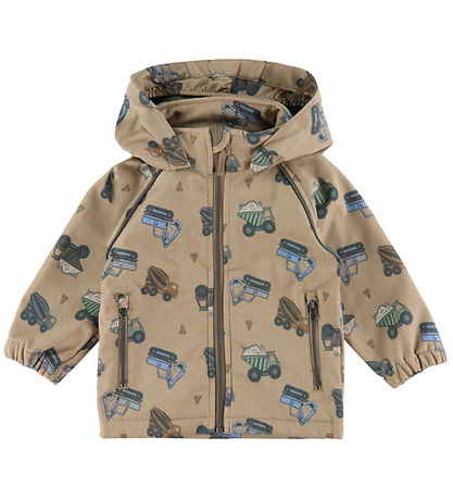 Name It Softshell Jacket w. Fleece - NmmAlfa08 - Silver Mink/Tru