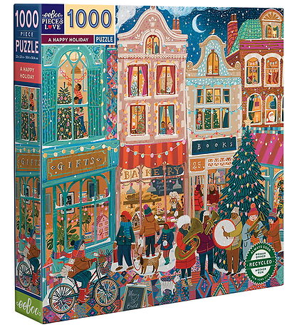 Eeboo Jigsaw Puzzle - 1000 Bricks - A Happy Holiday