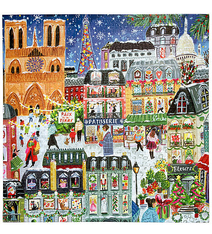 Eeboo Jigsaw Puzzle - 1000 Bricks - Paris Christmas