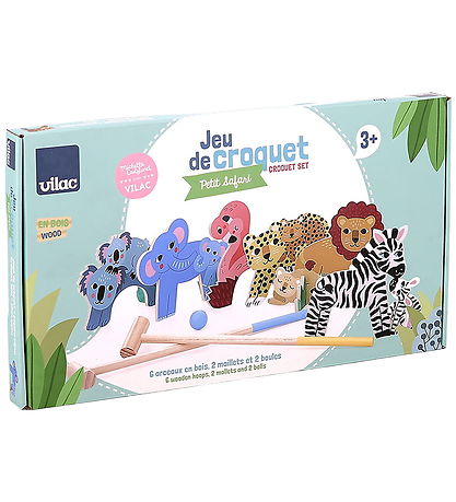Vilac Croquet Lining 2 - Mini safari - Wood