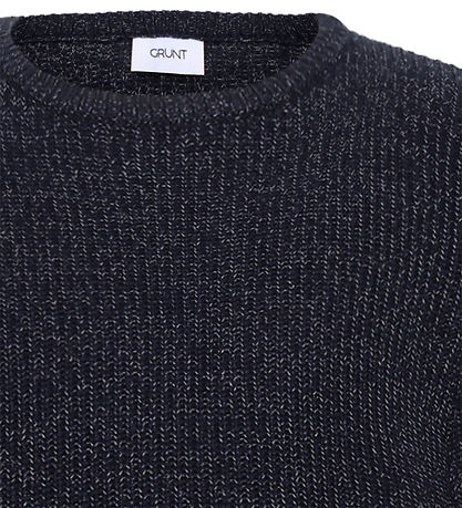 Grunt Bluse - Strick - GrTone - Navy Melange