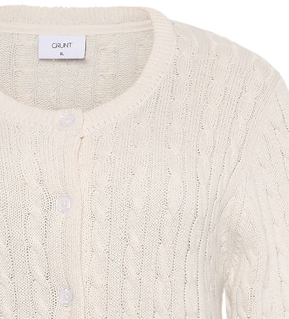 Grunt Cardigan - Knitted - GrLine - Off White