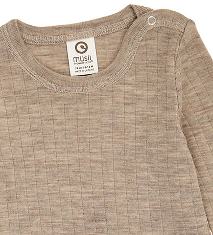Müsli Blouse - Rib - Woolly - Wool - Conditioner Melange