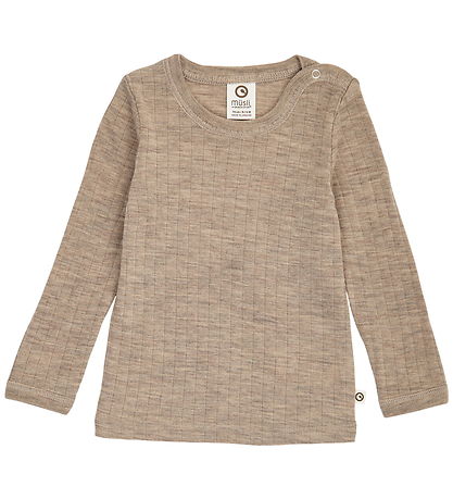 Müsli Blouse - Rib - Woolly - Wool - Conditioner Melange