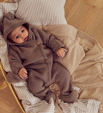 Müsli Fleece Suit - Wooly - Wool - Walnut Melange
