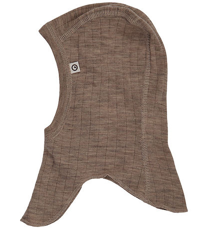 Müsli Balaclava - Single Layer - Rib - Woolly - Walnut Melange