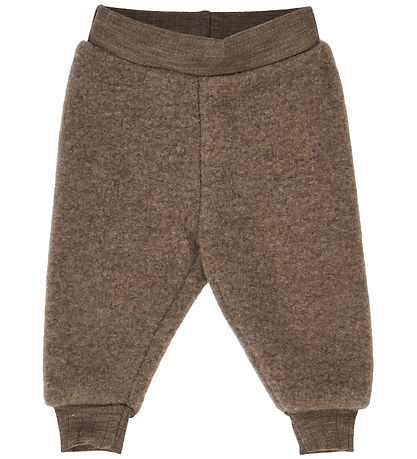 Müsli Fleece pants - Woolly - Wool - Walnut Melange