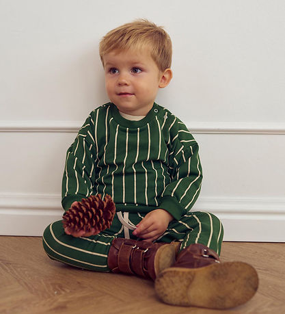 Müsli Sweatshirt - Nadelstreifen - Green Gables/Oak