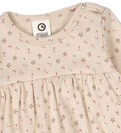 Müsli Bodykleid l/ä - Aster - Oak/Nostalgie Rose/Beige