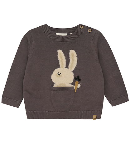 Minymo Blússa Prjón - Dark Gull Grey