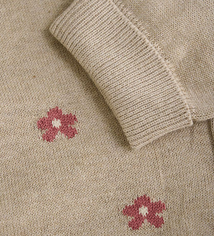 Minymo Trousers Knit - Beige Melange