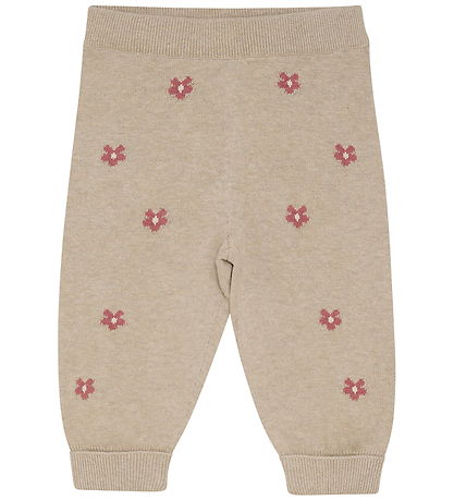 Minymo Trousers Knit - Beige Melange