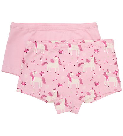 Minymo Underpants - 2-Pack - AOP - Bleached Mauve