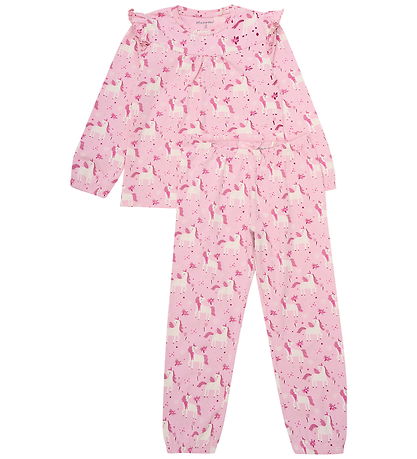 Minymo Pyjama Set - 2 Parts - AOP - Bleached Mauve