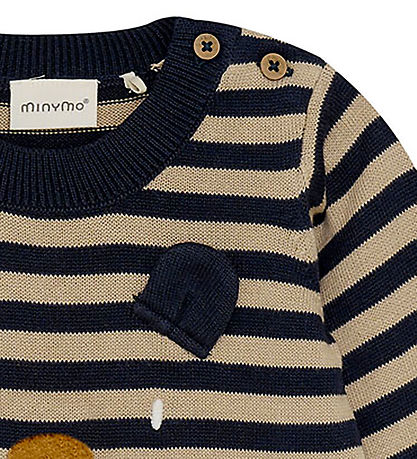 Minymo Bluse Strick - Pariser Nacht