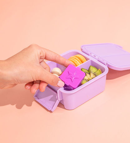 MontiiCo Snack Boxes - Bento Dip & Sauce - 2-Pack - Fuchsia