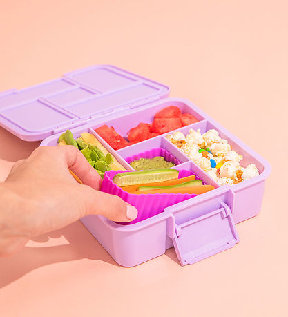 MontiiCo Inserts - 3-Pack - Bento Cups - Silicone - Fuchsia