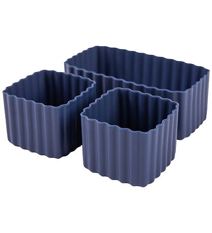 MontiiCo Inserts - 3-Pack - Bento Cups - Silicone - Navy