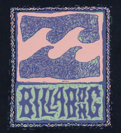 Billabong Stuttermabolur - Stimpill - Svart M. Prentað