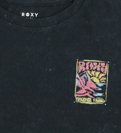 Roxy T-Shirt - Eva Oversize - Anthracite m. Print