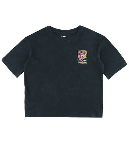 Roxy T-Shirt - Eva Oversize - Anthracite m. Print